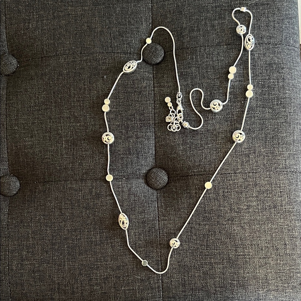 Brighton Silver and Crystal Necklace - Picture 4 of 5